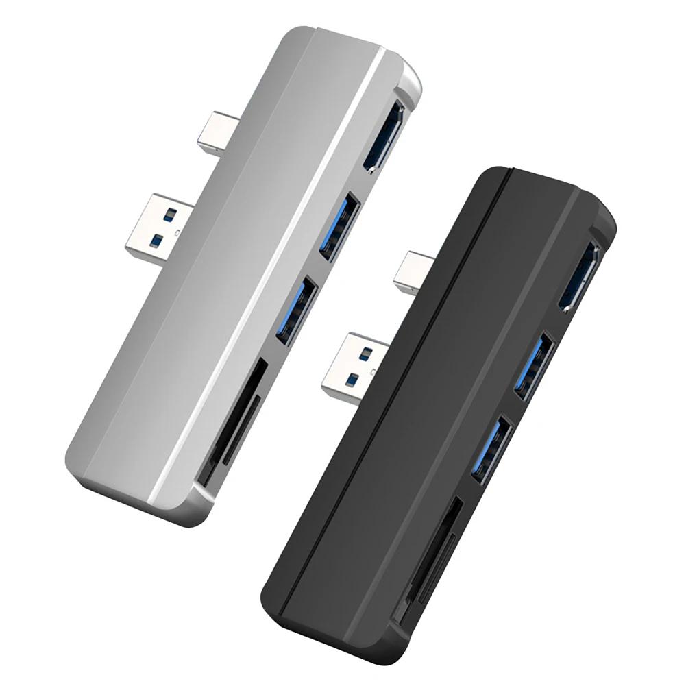 HDMI ȣȯ USB 3.0 TF , USB 3.0 ޸ ī  , 5 in 1 USB , 2 Ʈ, Surface Pro 5 4 3 5 Ʈ